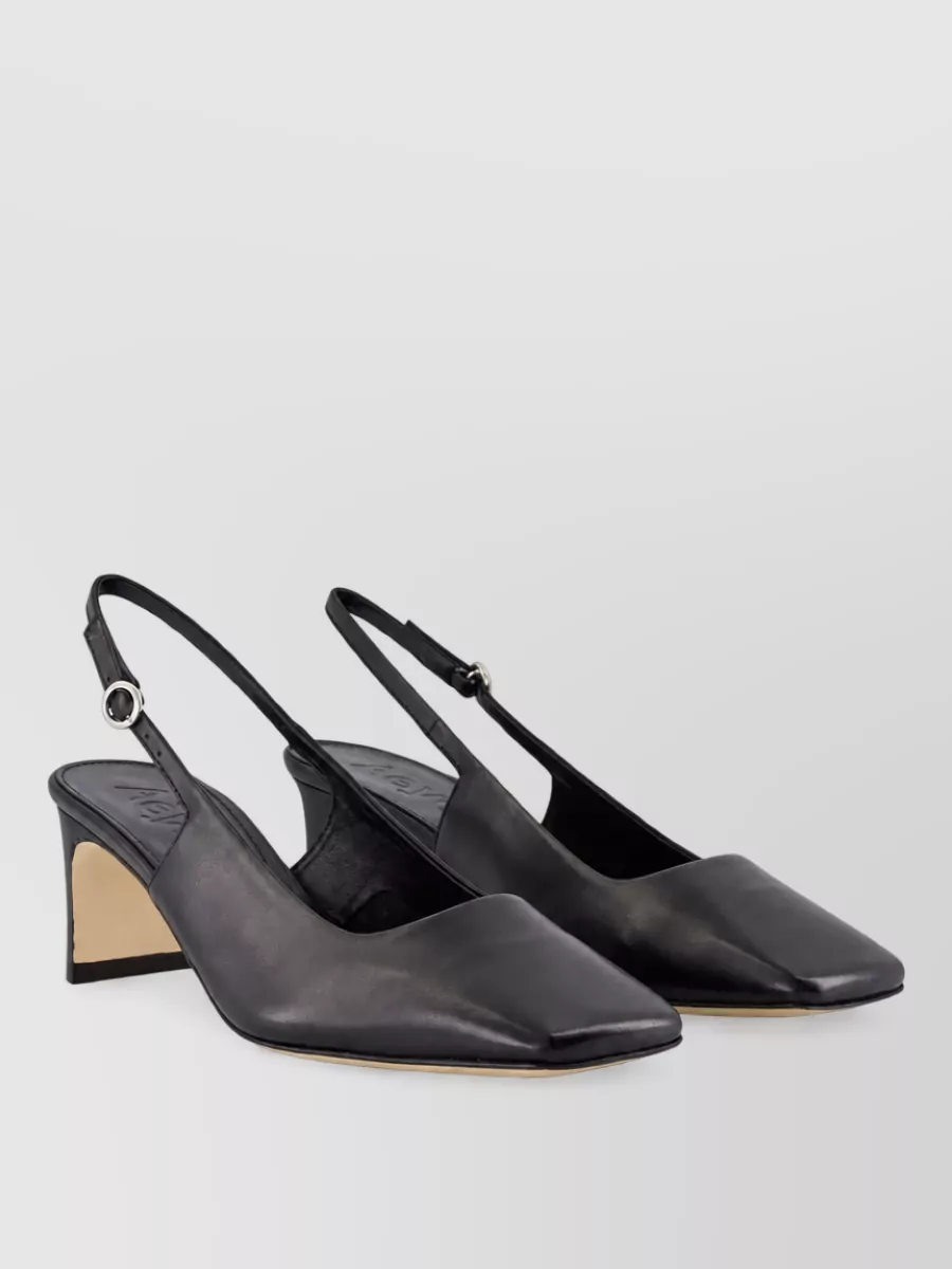 Aeyde Leather square-toe mules