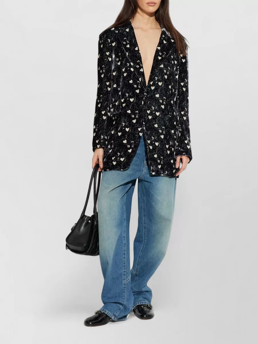 Moschino Denim Wide-Leg Trousers