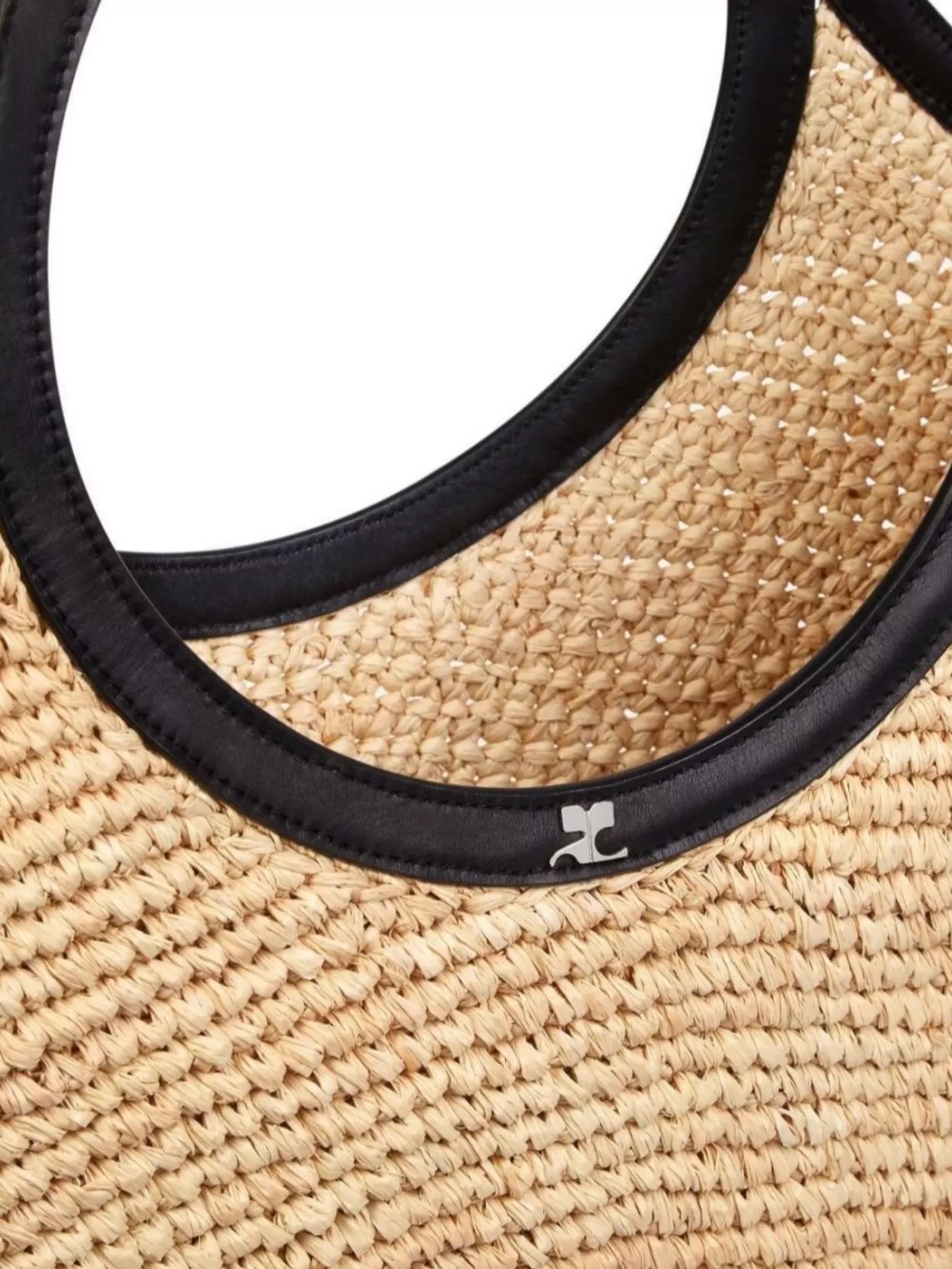 Courrèges Max Holy Rafia Tote Bag