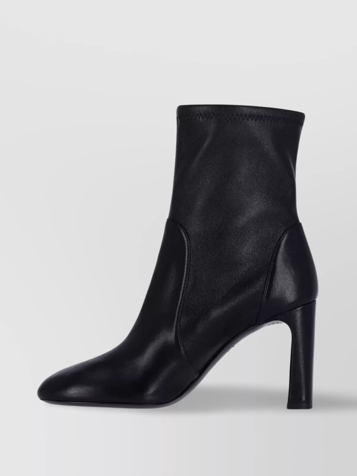 Stuart Weitzman Block Heel Ankle Boots With Closed Toe