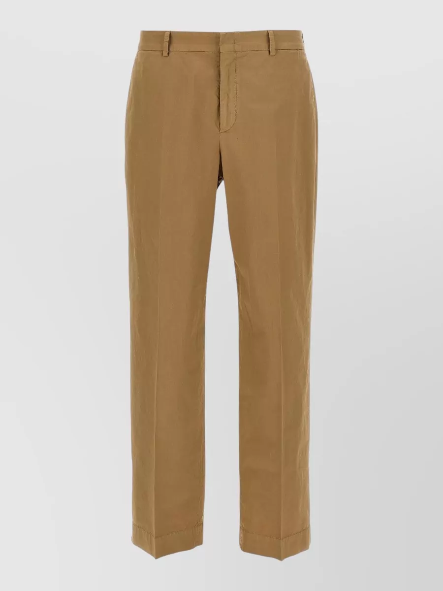 Cellar Door stretch cotton straight-leg trousers