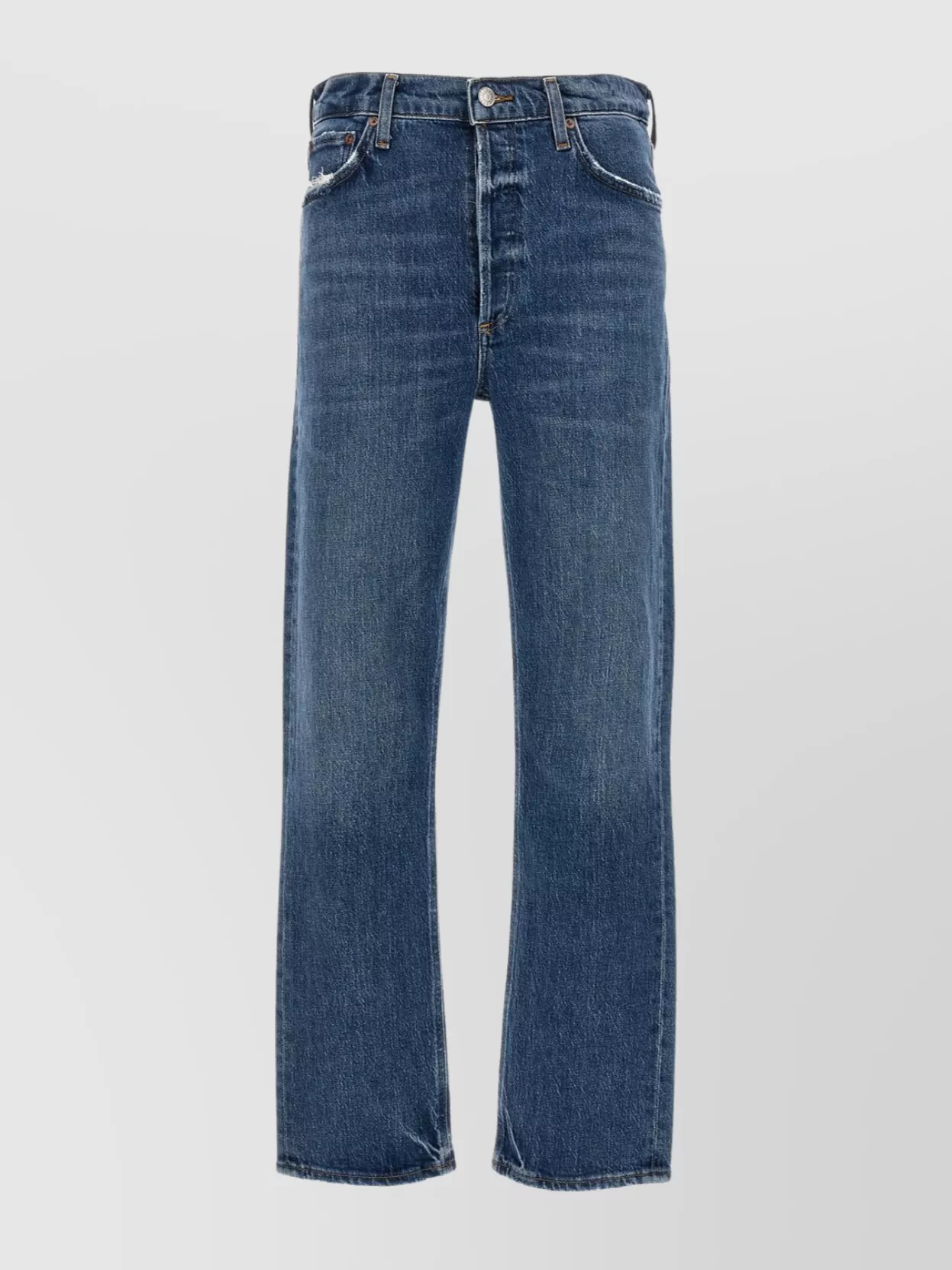Shop Agolde 'riley Long' Jeans Belt Loops