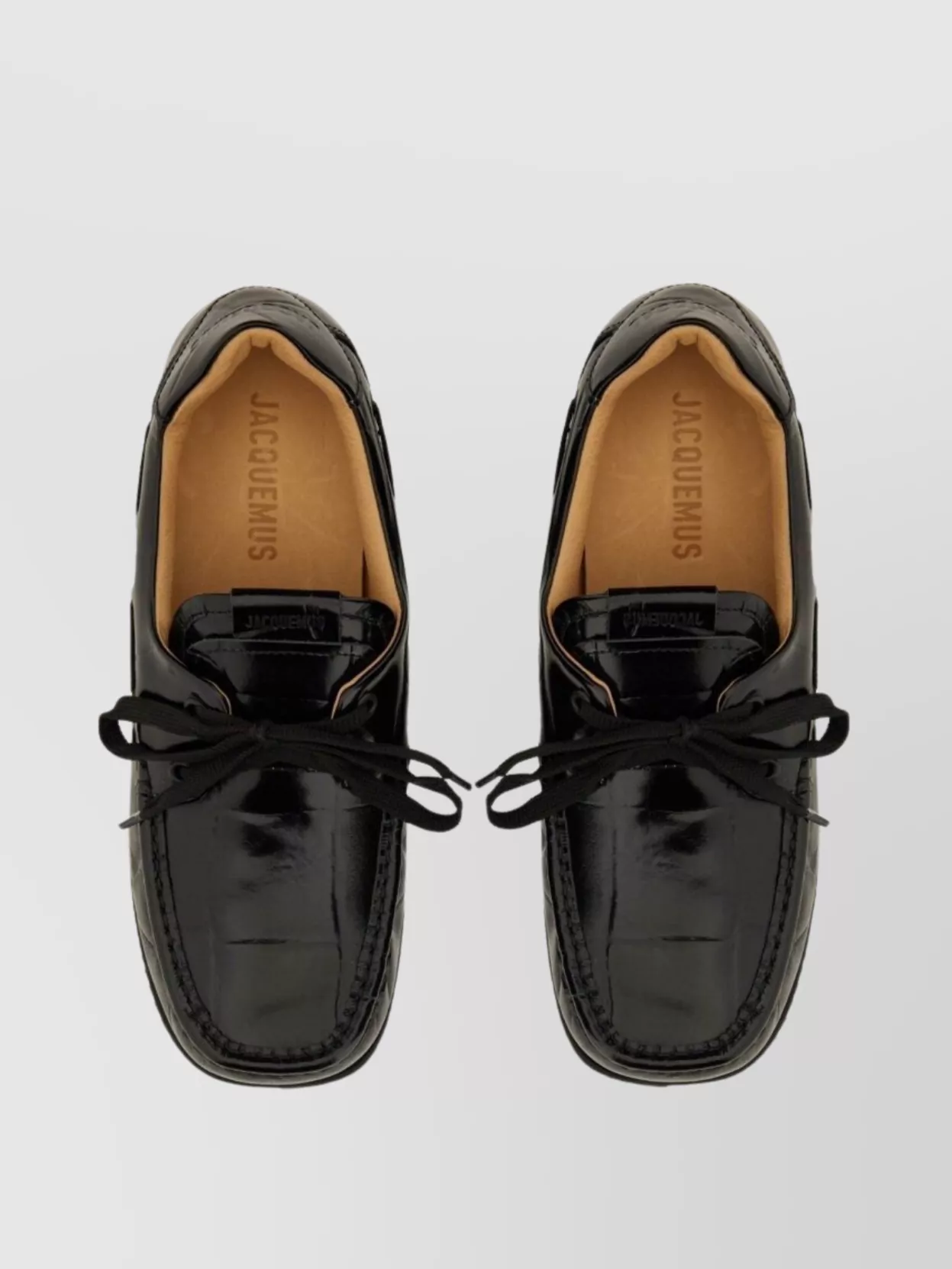 Jacquemus Lace Detail Round Toe Loafers