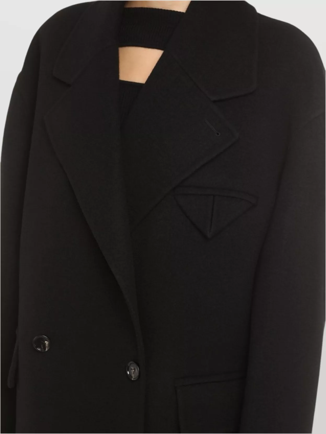 Bottega Veneta Lapel Collar Cashmere Coat