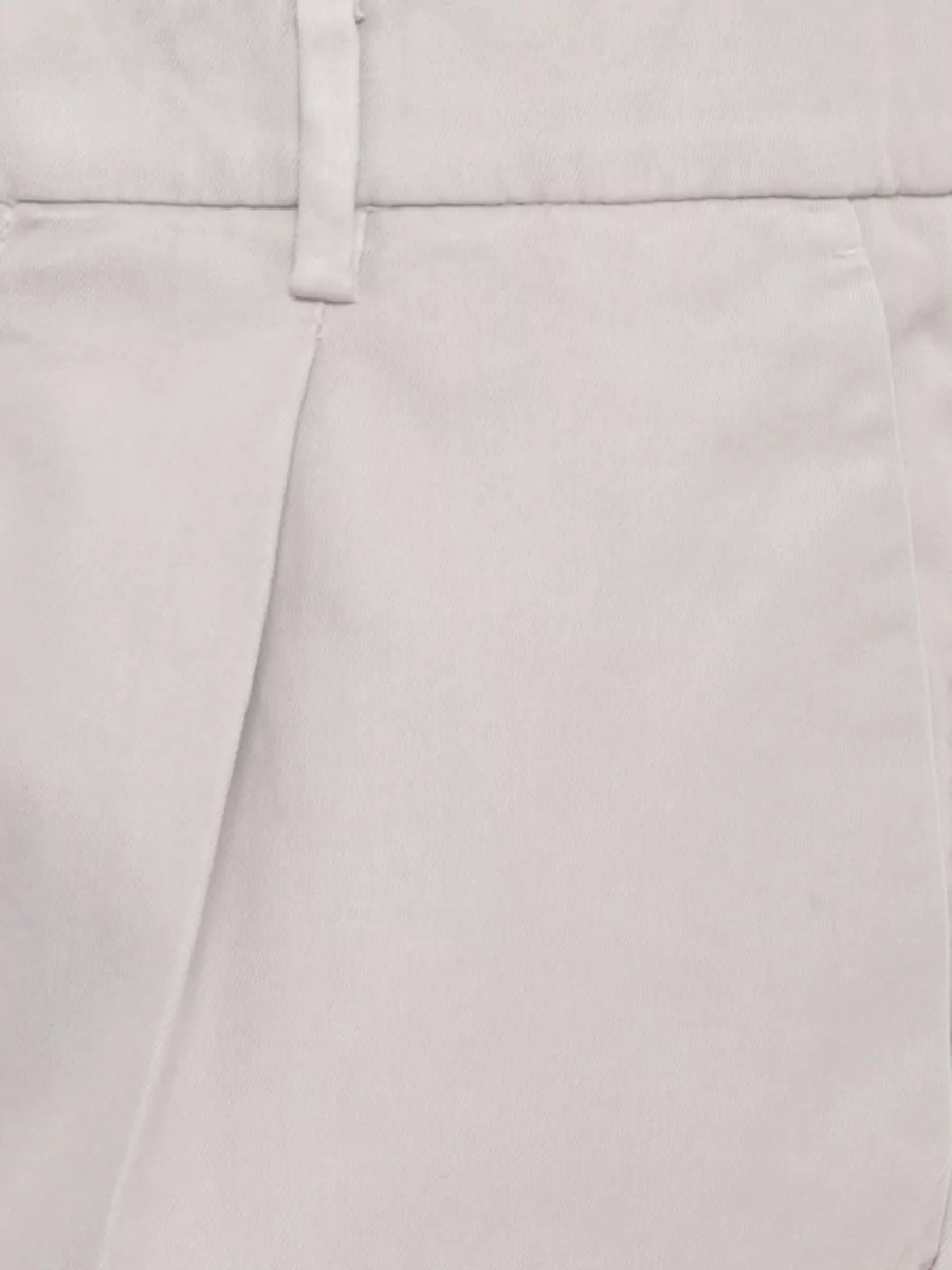 Brunello Cucinelli Straight Pleated Cotton Trousers Side Pockets