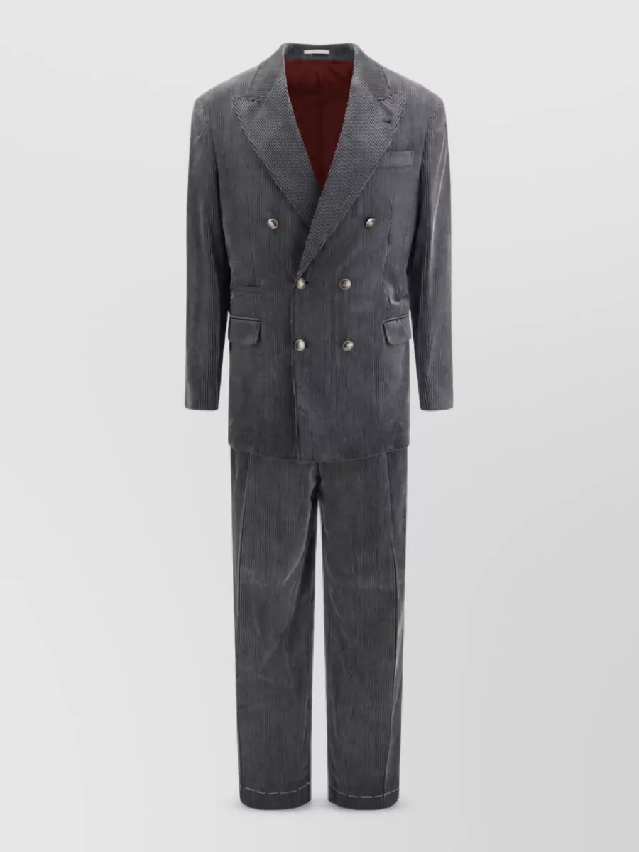 Brunello Cucinelli cotton double breasted coat