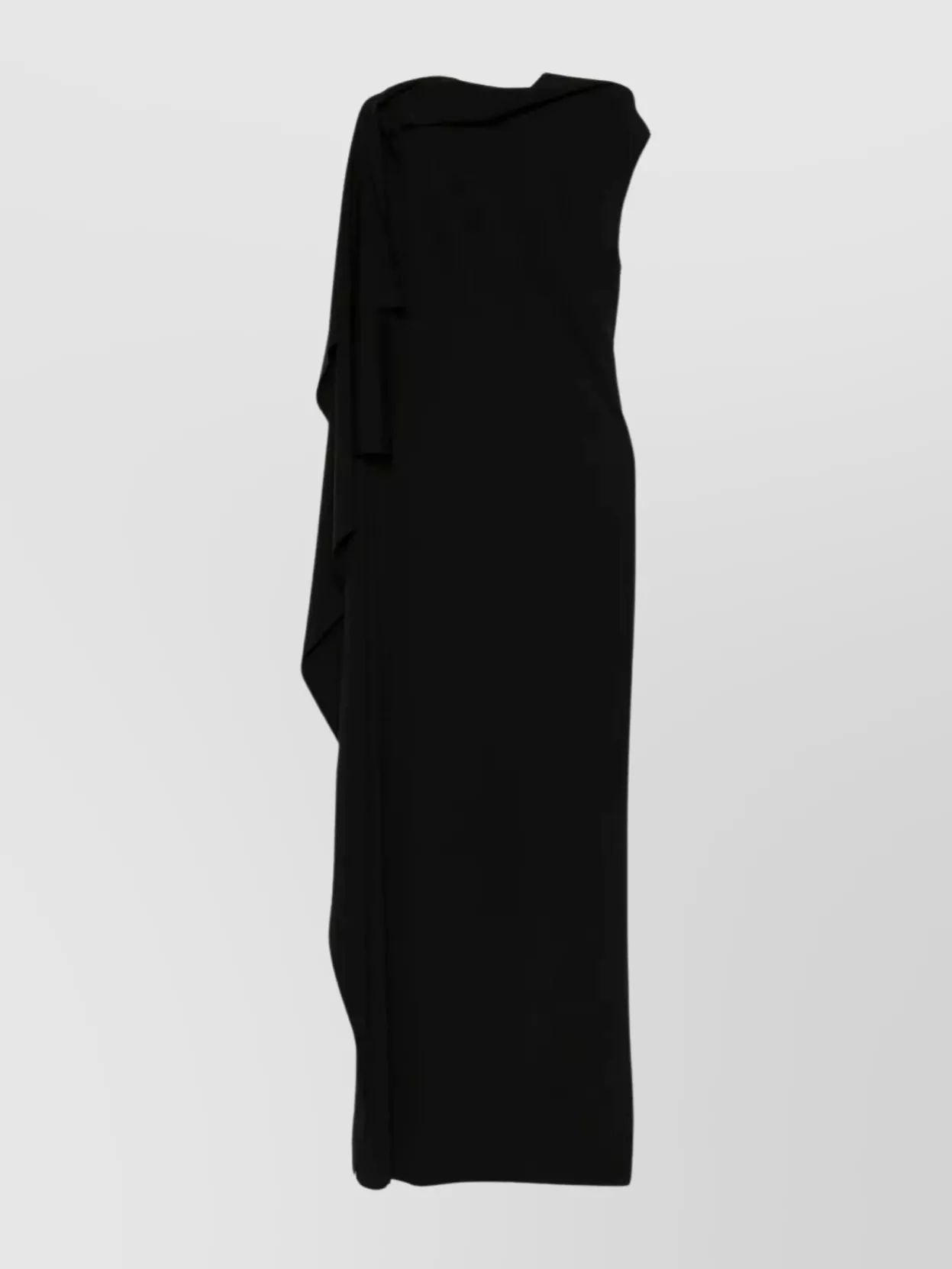 Sportmax Asymmetrical One Shoulder Floor Length Dress