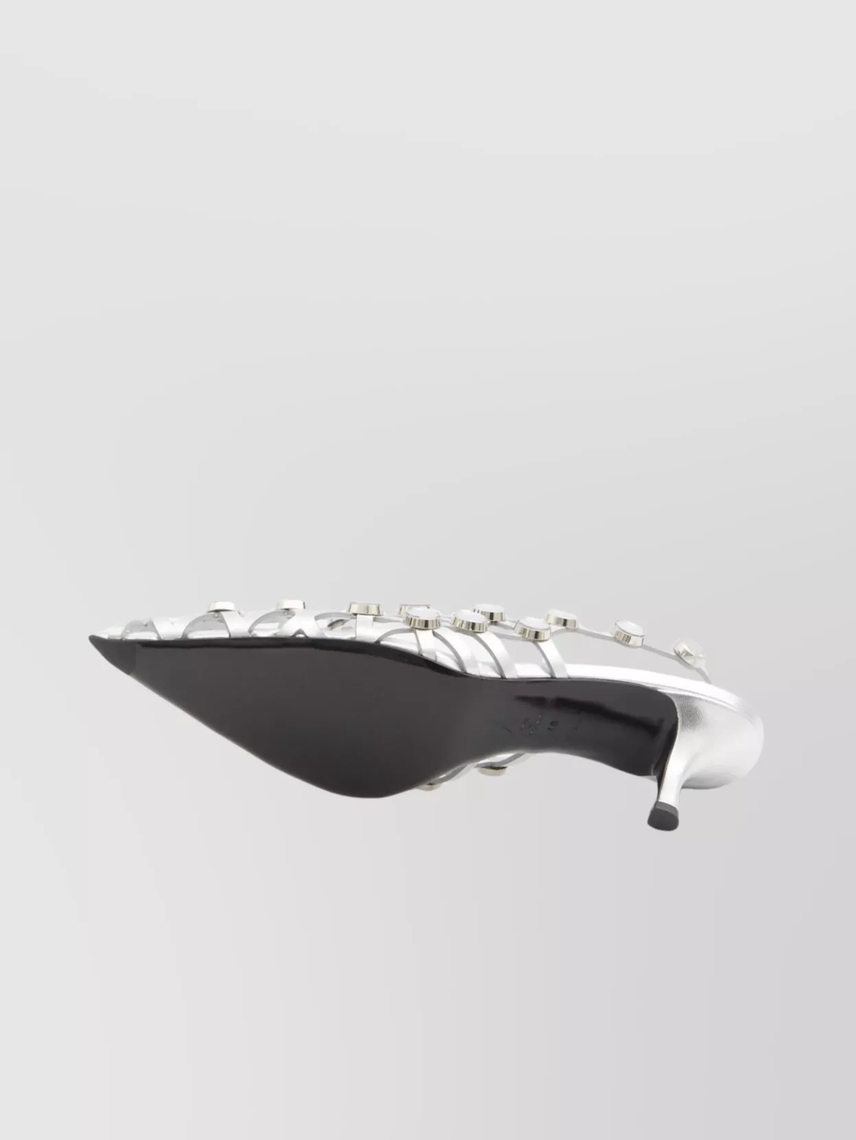 The Attico Metallic Nappa Leather Slingback Pumps