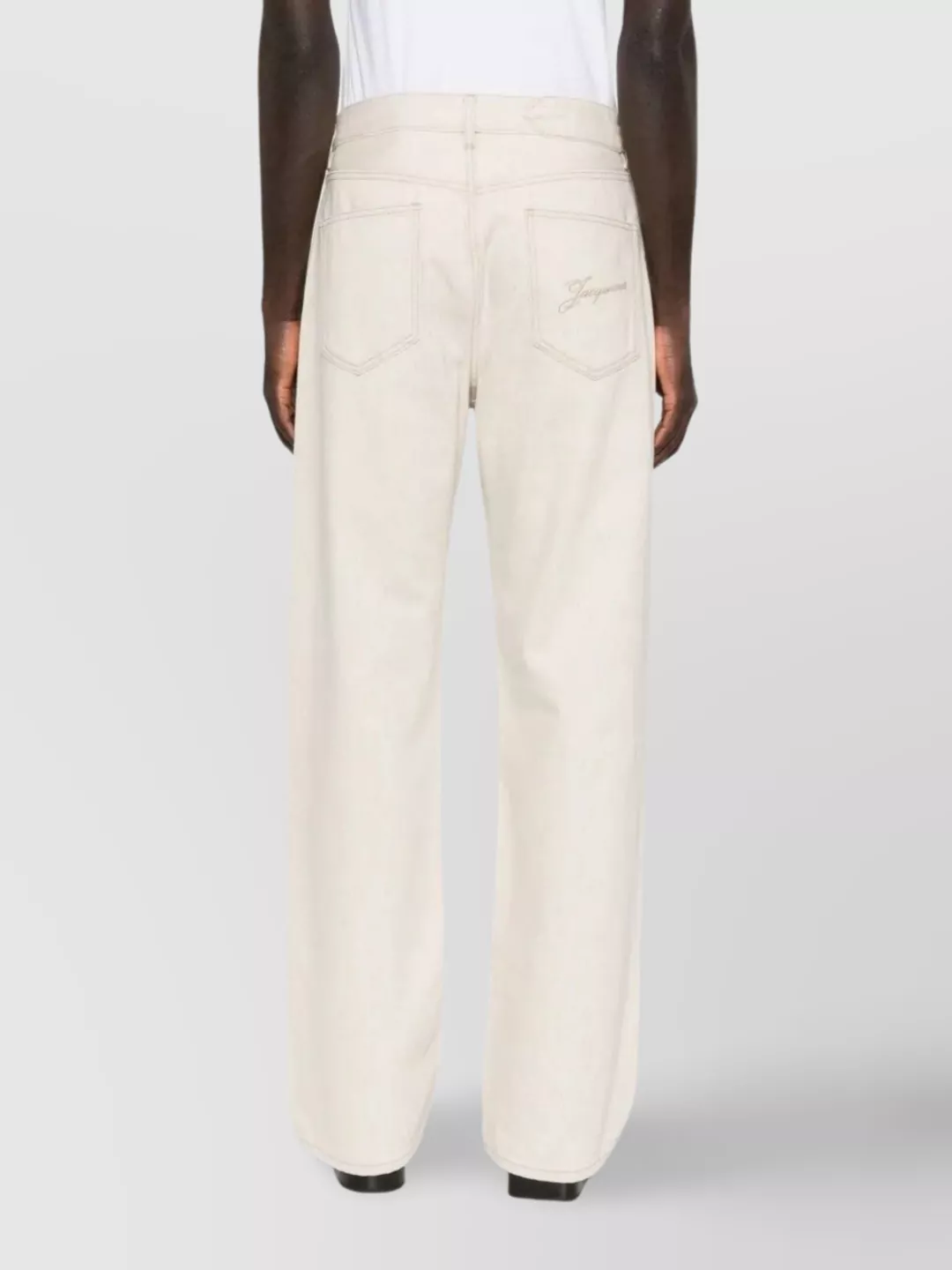 Jacquemus Straight Leg Denim Trousers Loops