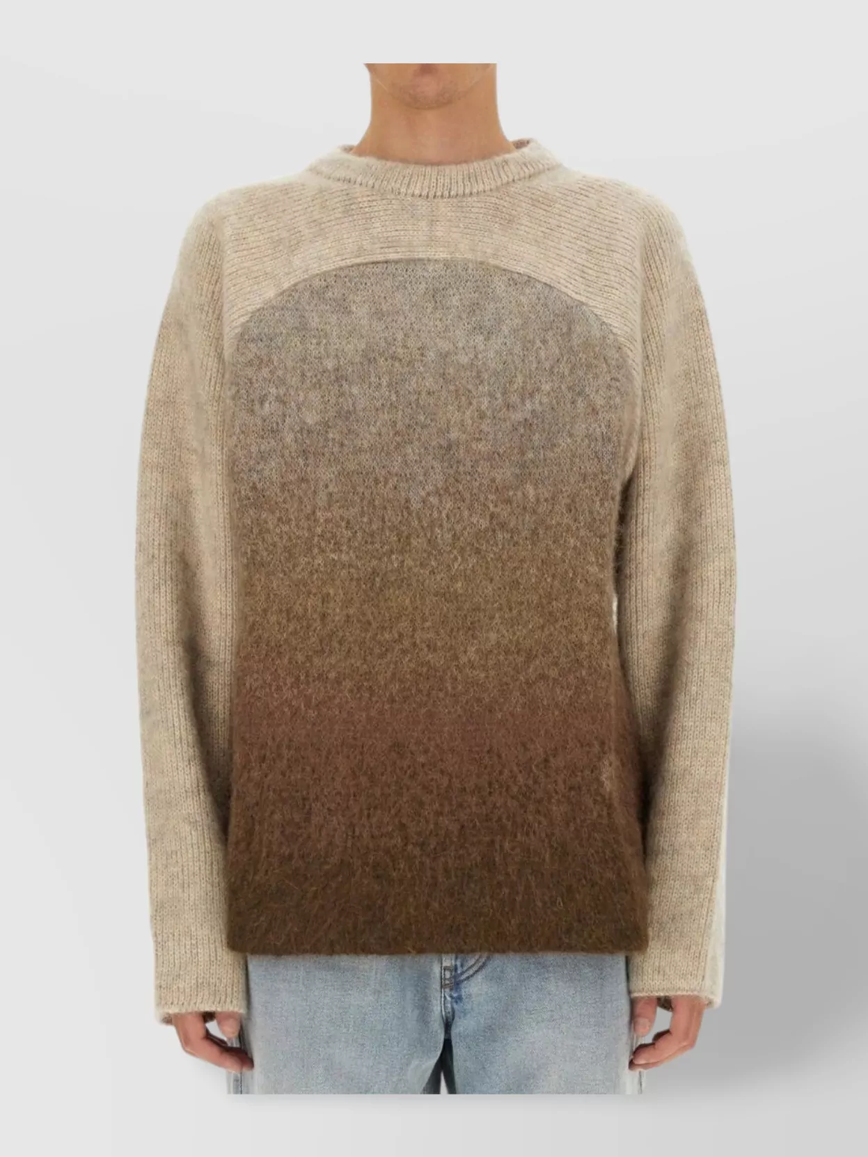 Erl Mohair Blend Crew Neck Knit