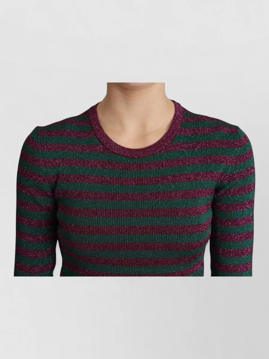 Dolce&Gabbana Striped Slim-Fit Crew-Neck Sweater