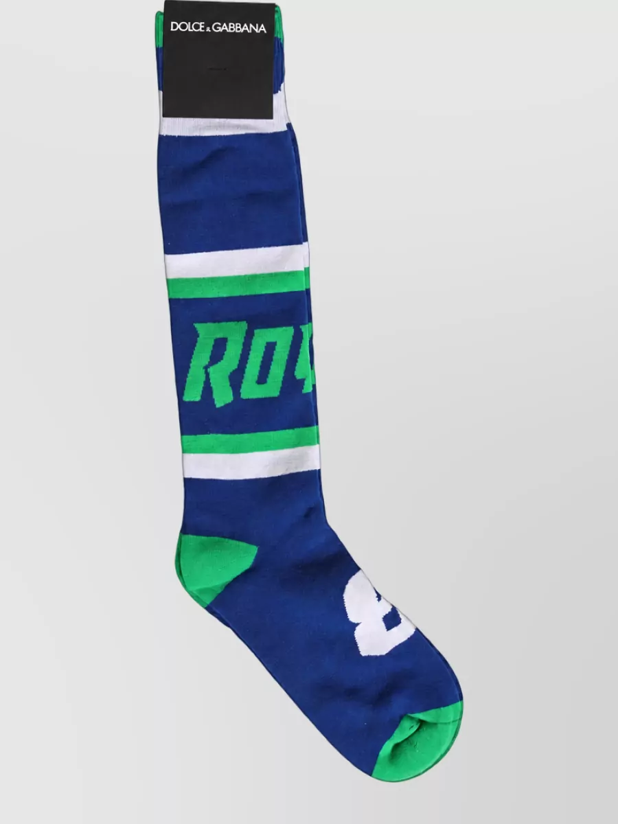 Dolce&Gabbana cotton knee-high socks