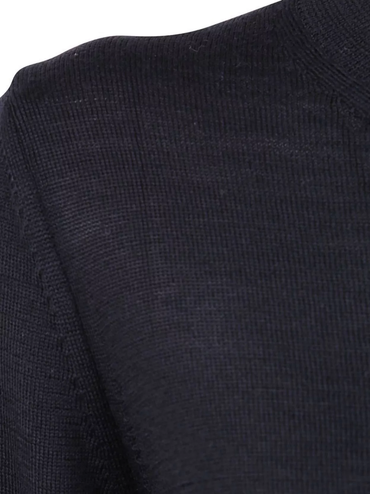 Comme Des Garçons Ribbed Hem Long Sleeve Crew Neck Cardigan