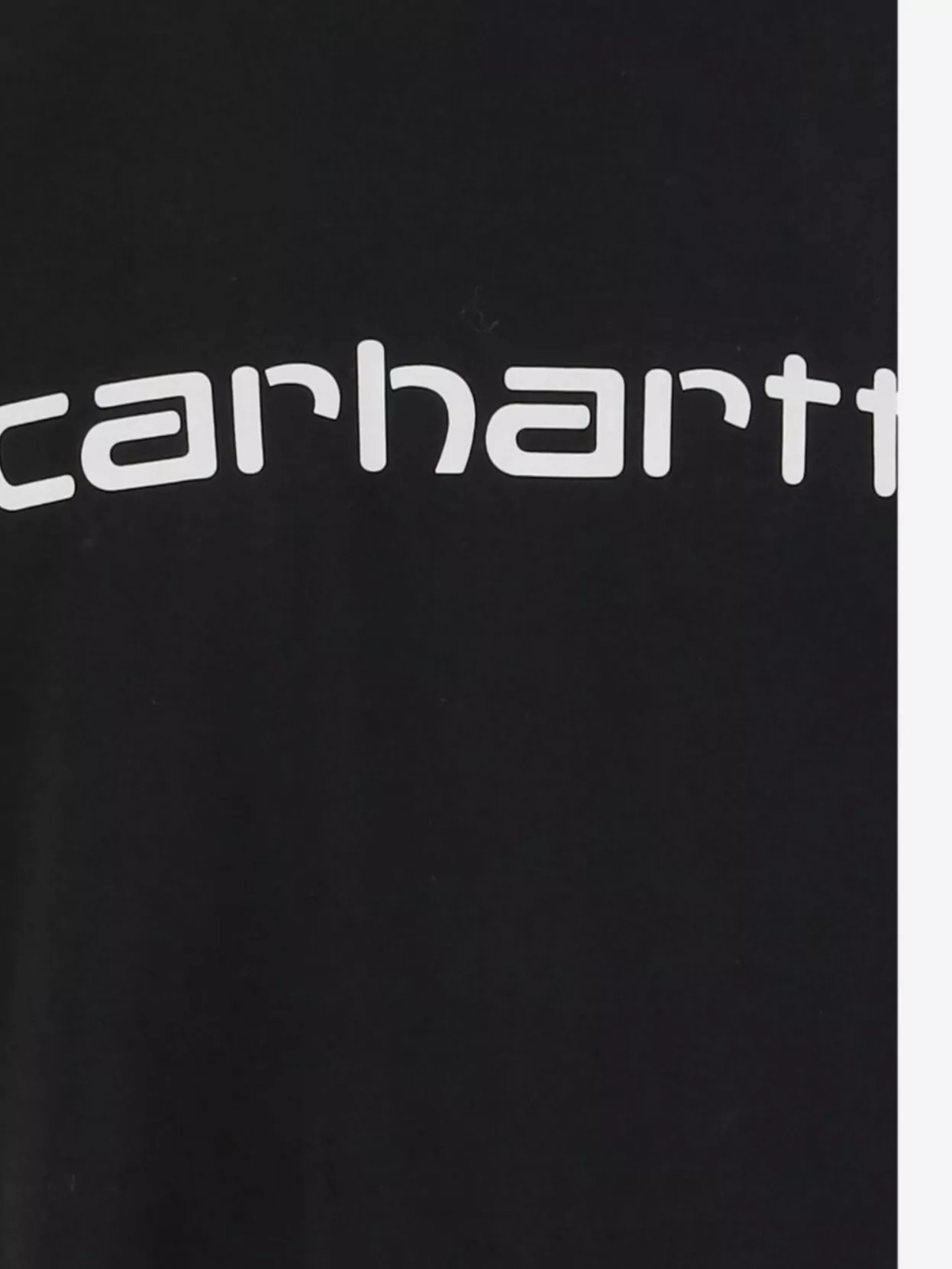 Carhartt Cotton Crew Neck T-shirt In Black