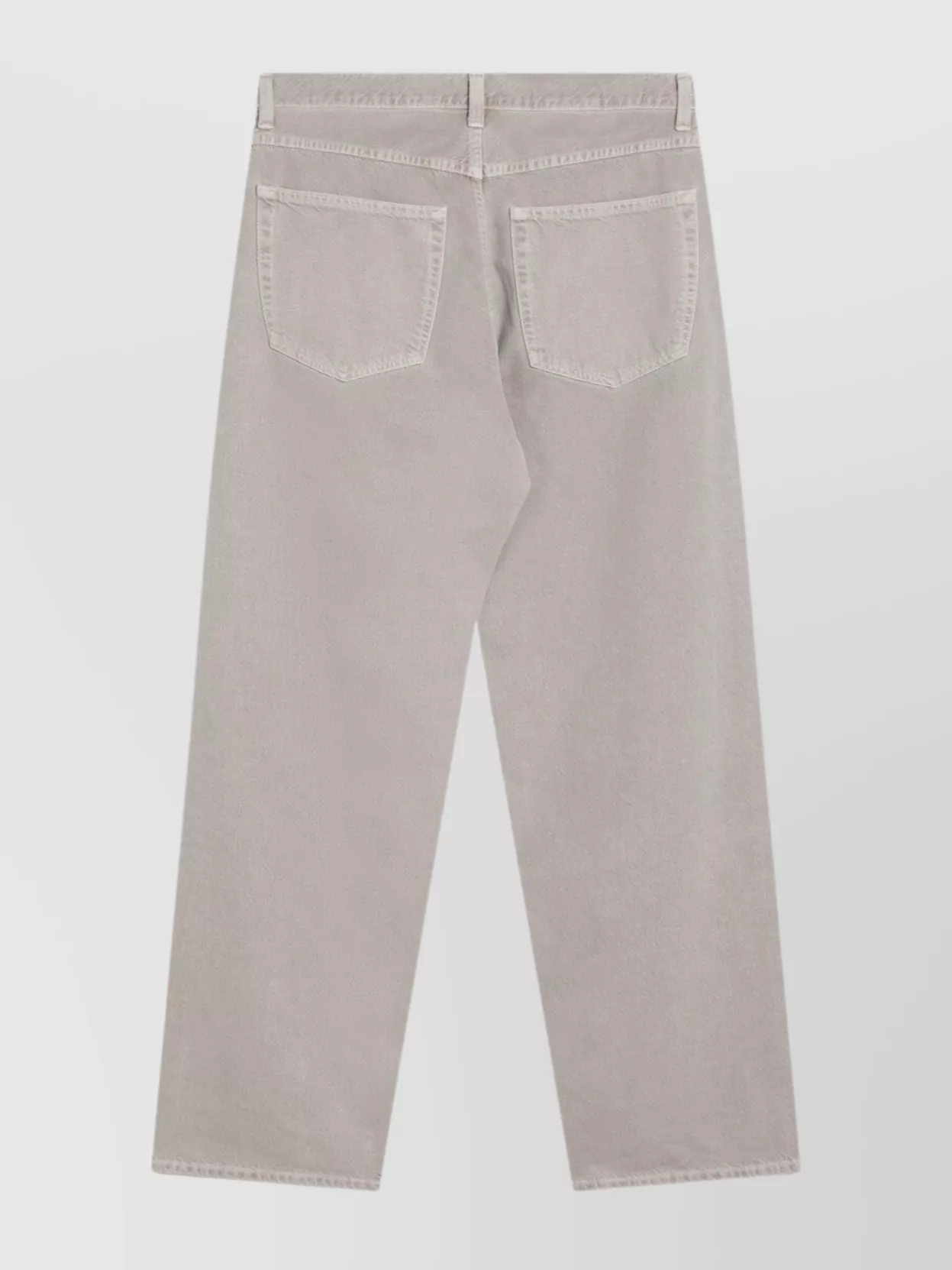 Agolde Trousers Regenerated Denim Belt Loops In Metallic