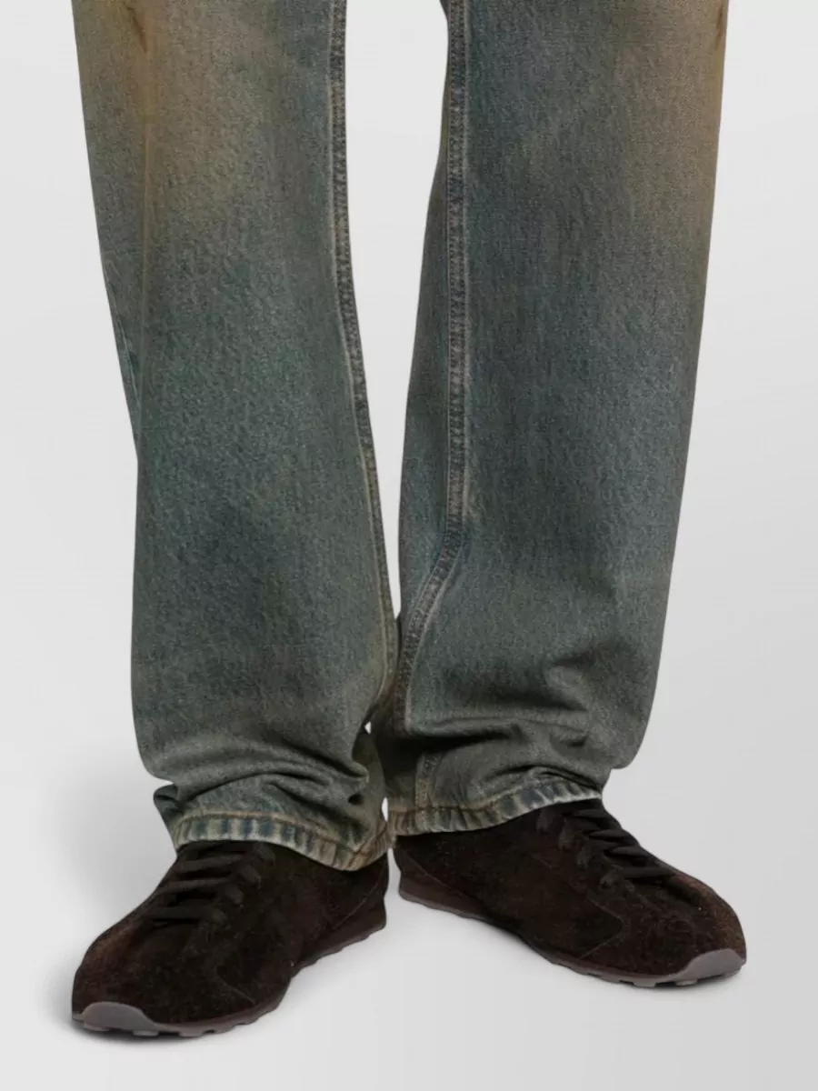 Jacquemus Denim Distressed Straight-Leg Jeans