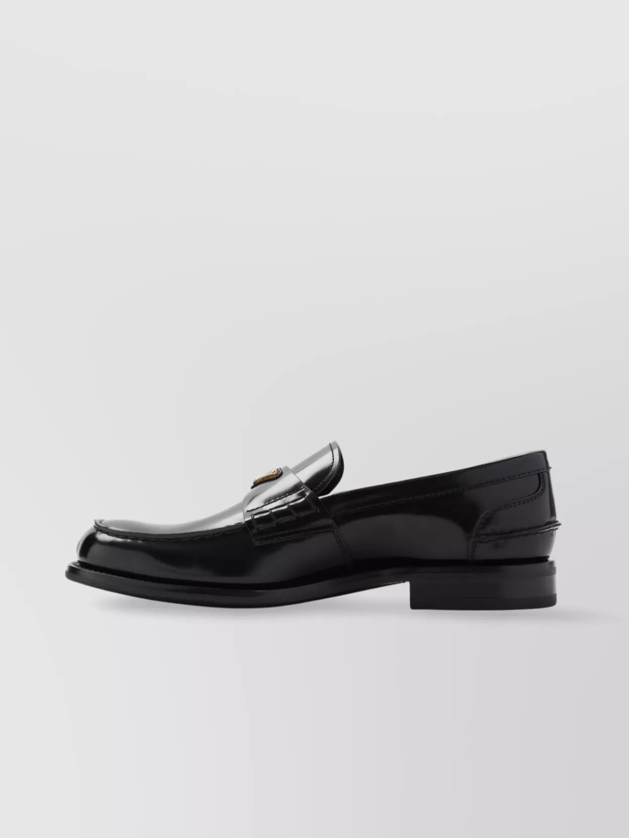 PRADA BRUSHED CALF LEATHER LACE-UP SHOES