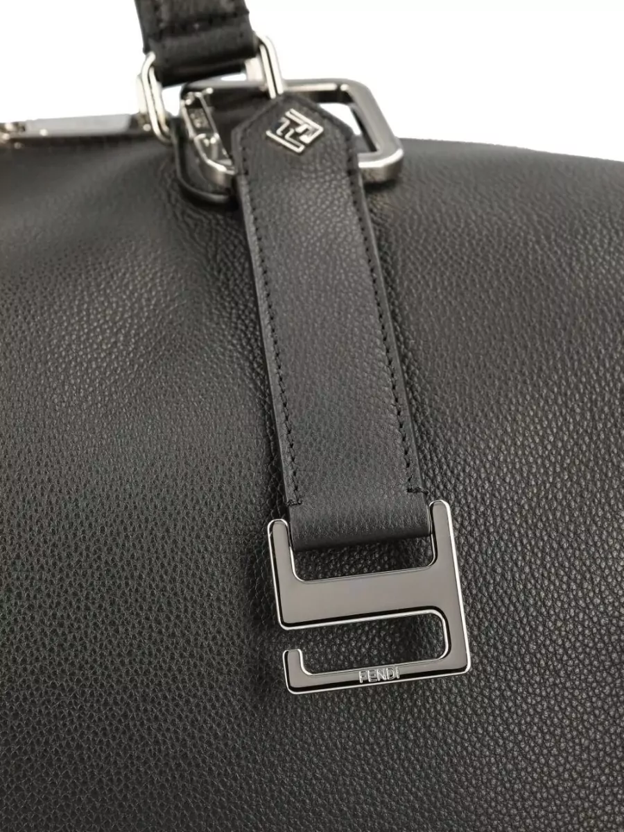 Fendi Calf Leather Travel Duffle Bag