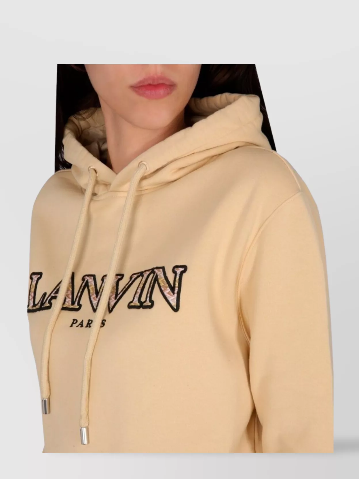 Lanvin Embroidered Logo Hooded Sweatshirt