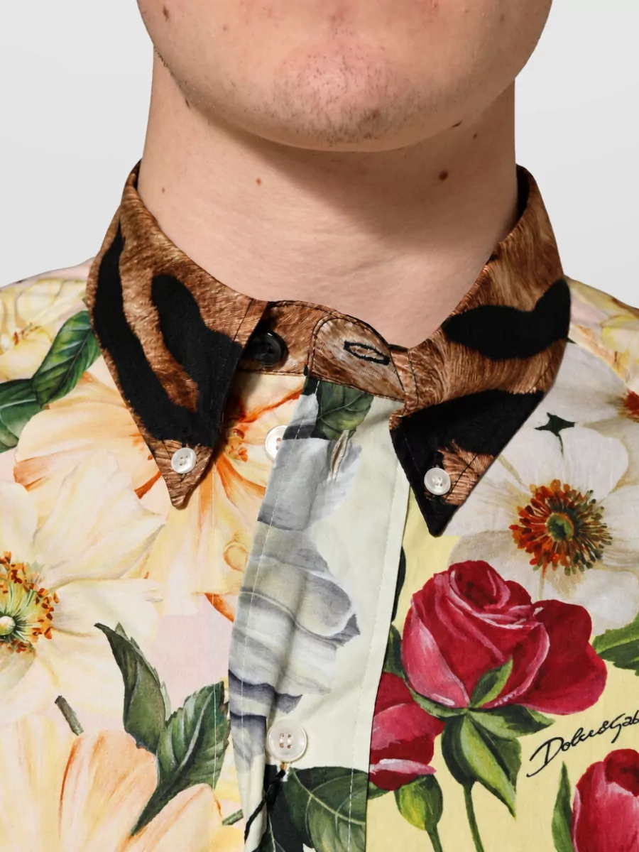 Dolce&Gabbana Floral Animal Print Shirt