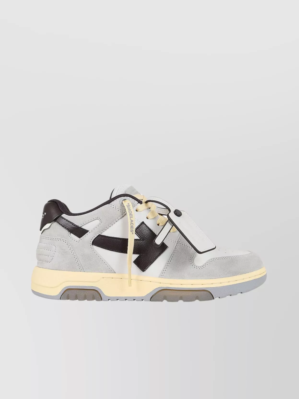Shop Off-white Sneakers Calf Leather Suede Panels