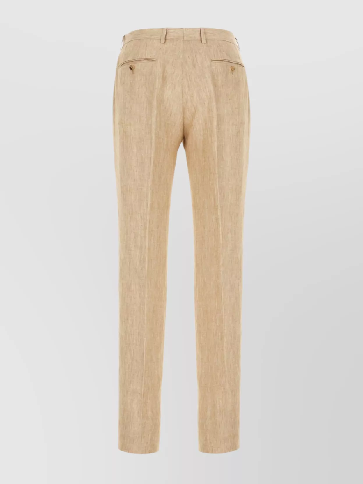 Dolce&Gabbana Linen Trousers With Pockets And Belt Loops