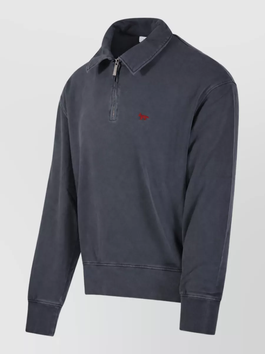 Maison Kitsuné organic cotton polo sweatshirt