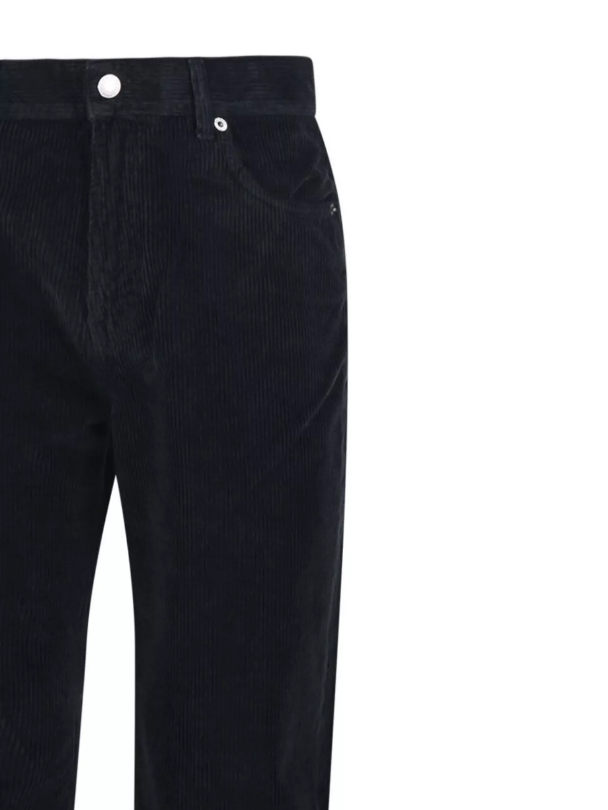 Haikure Corduroy Five-Pocket Trousers Belt Loops