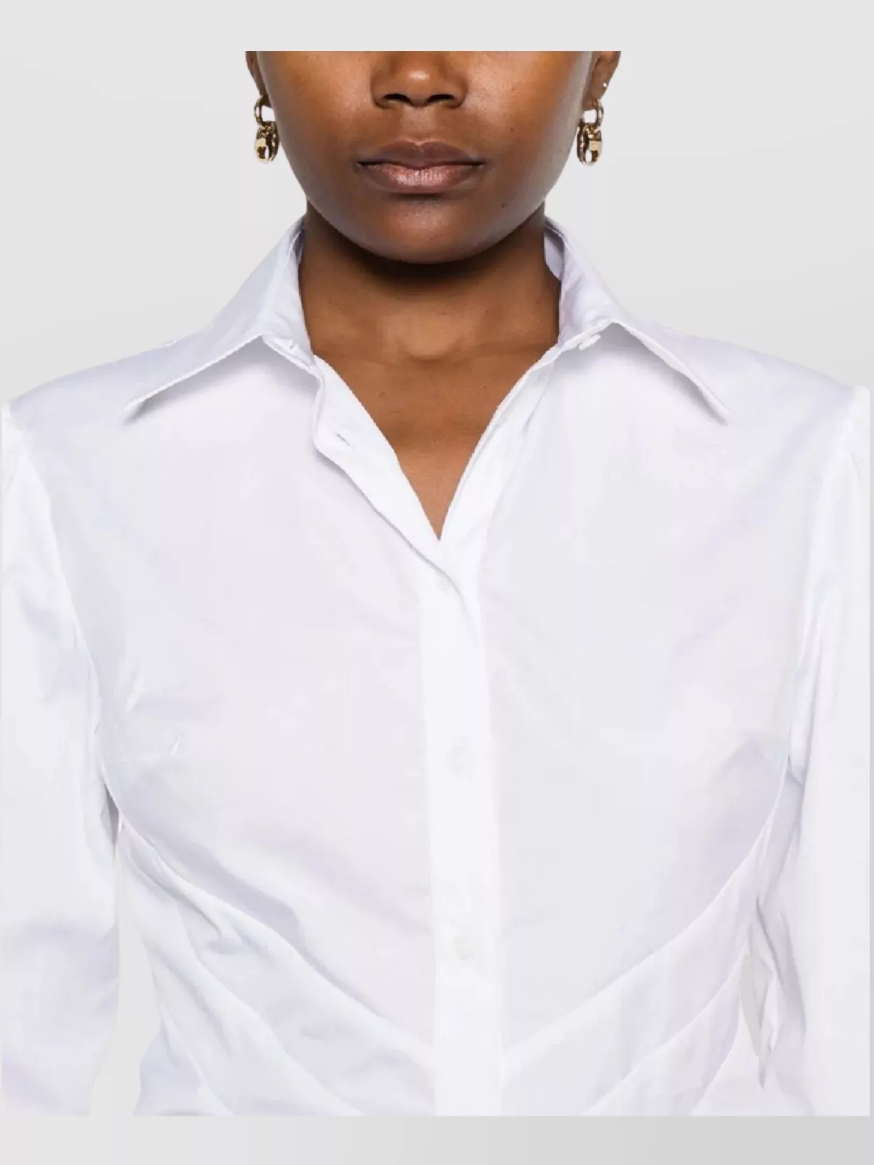 Ermanno Scervino Tailored Long Sleeve Collared Top