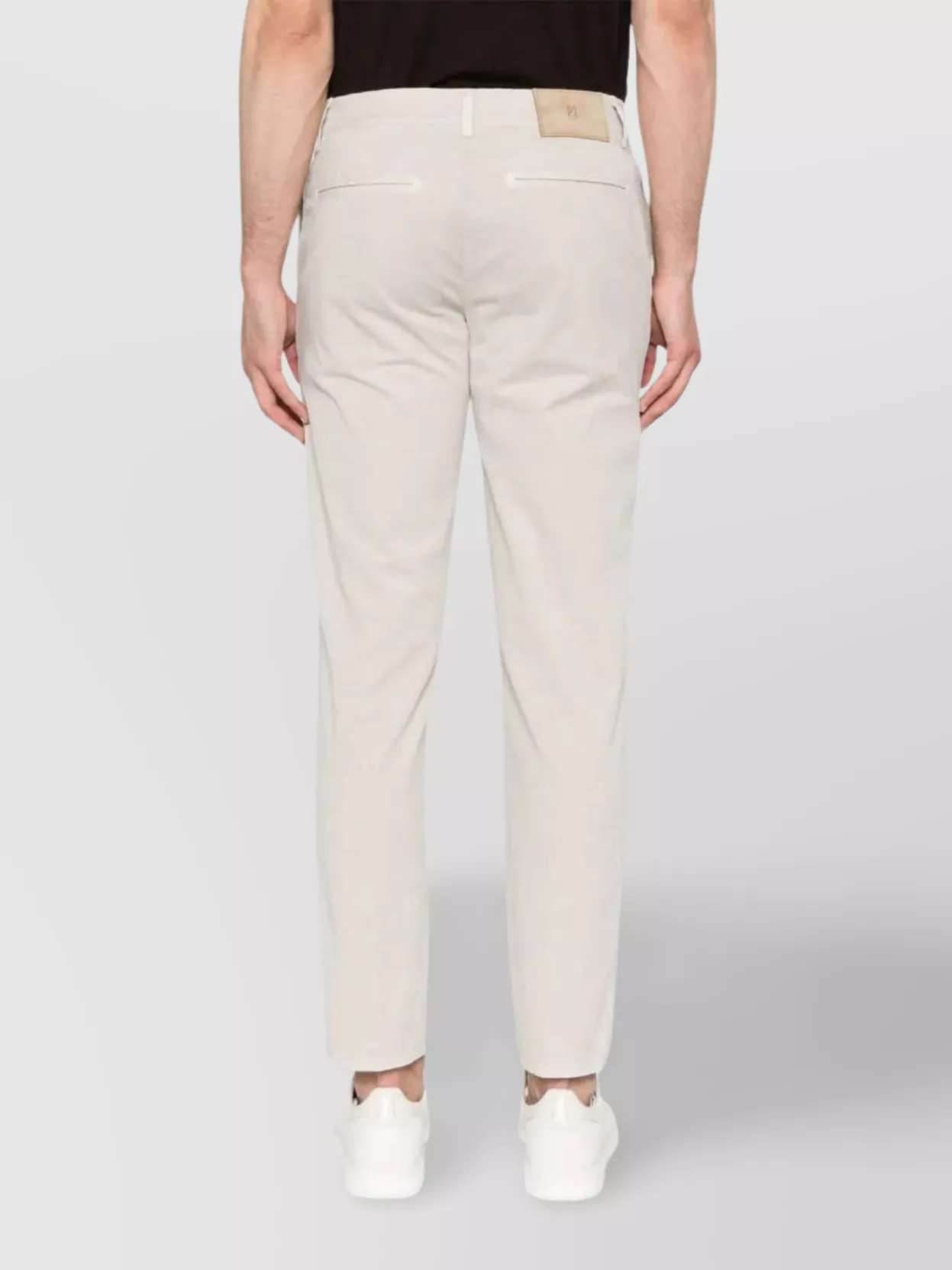 Pt Torino Chino Cotton Pants With Pockets And Loops