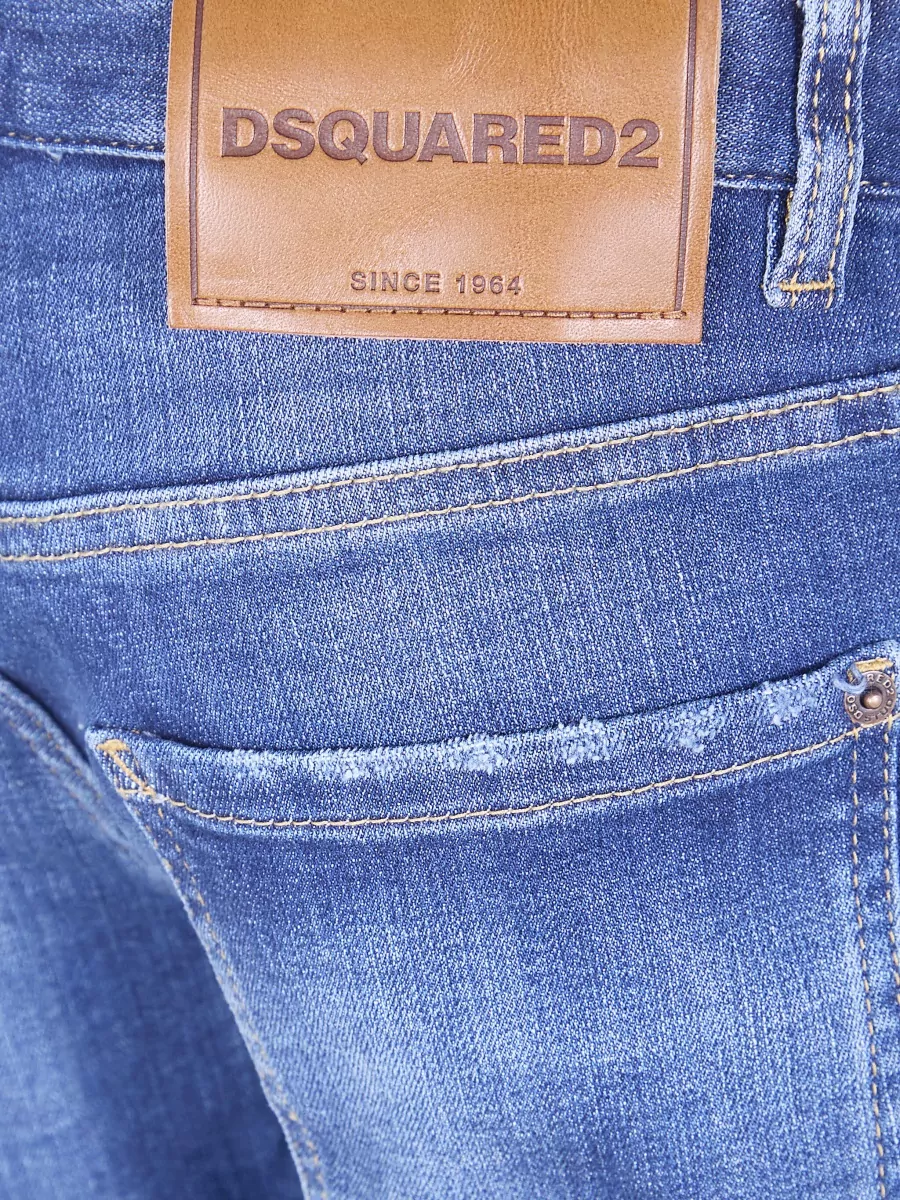 Dsquared2 Jenna Jeans Distressed Belt Loops Pockets