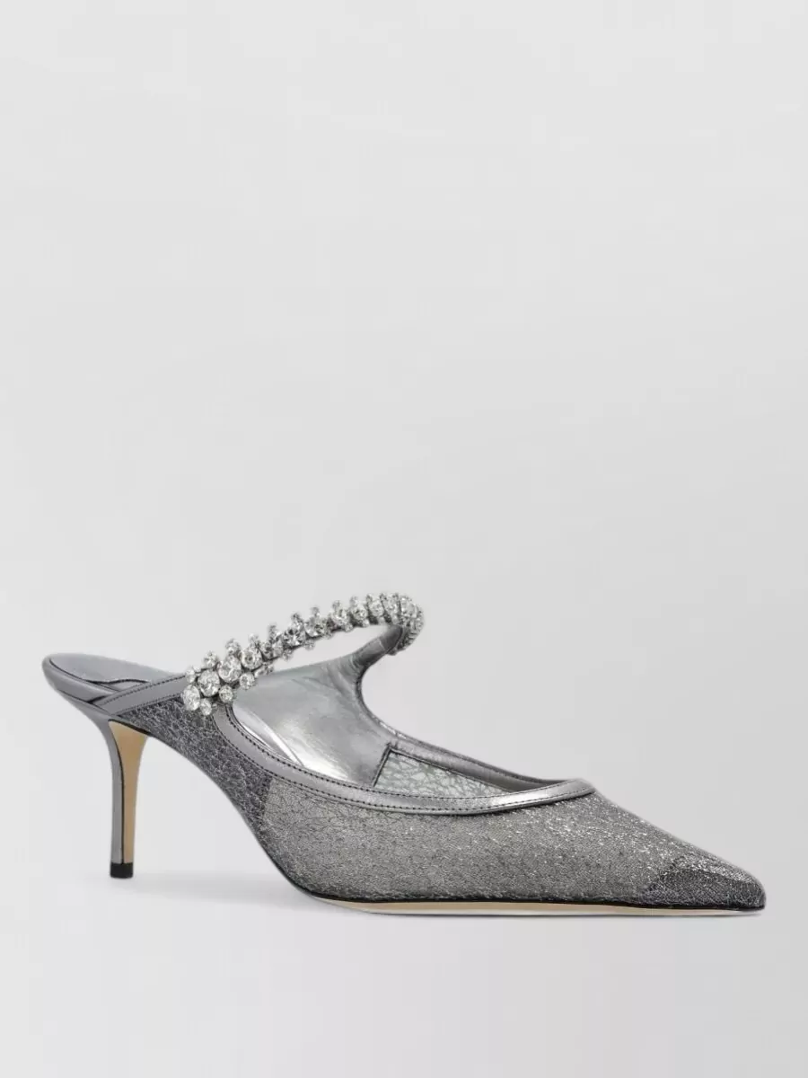 Jimmy Choo patent leather flat mules