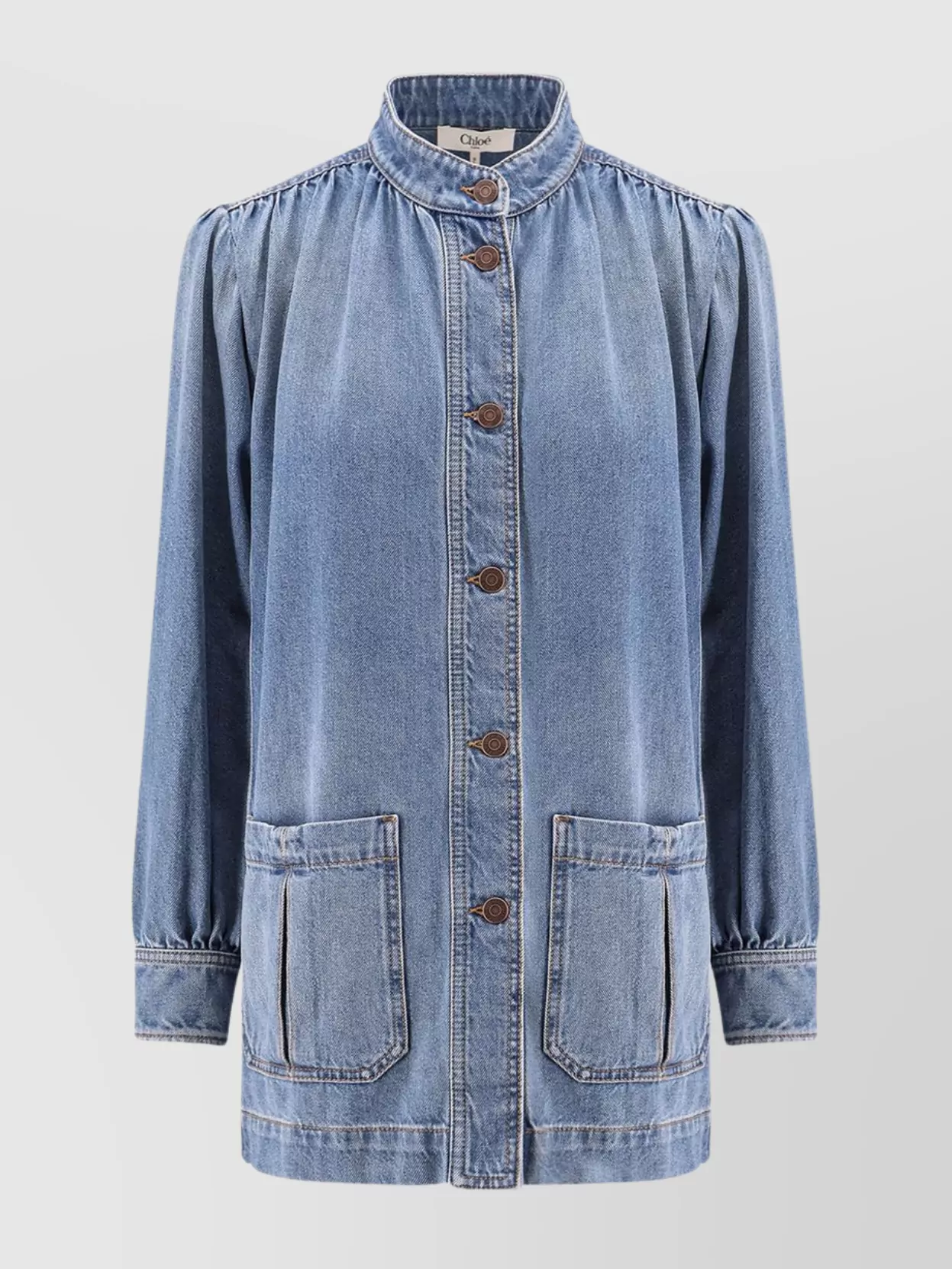 Chloé Denim Shirt/Jacket In Organic Fabric
