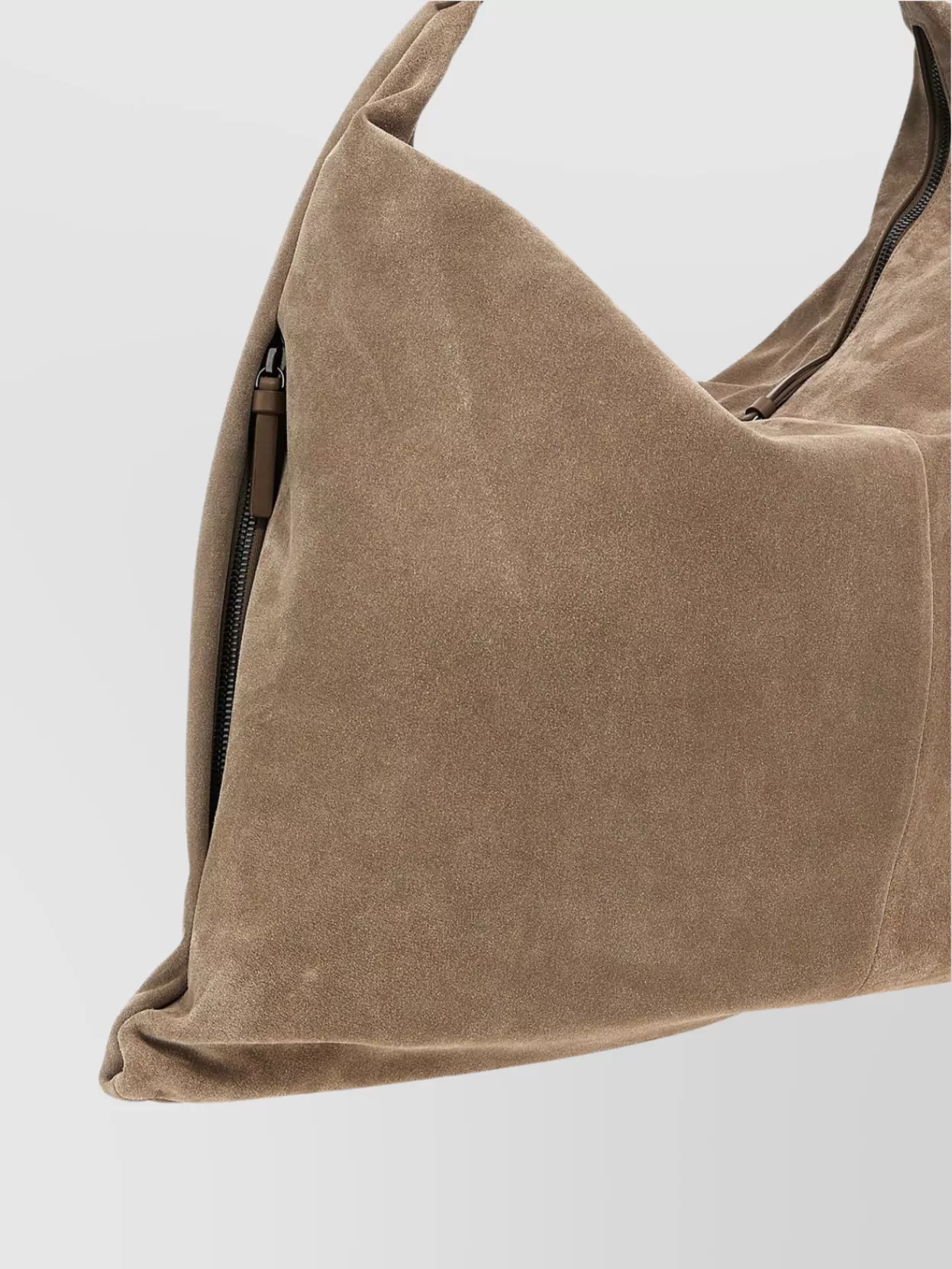 Brunello Cucinelli Soft Suede Single Handle Shoulder Bag