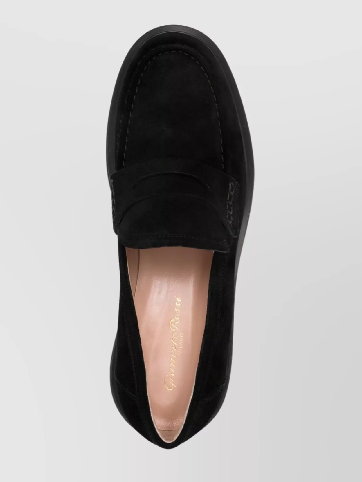 Gianvito Rossi Loafers With Round Toe And Suede Finish