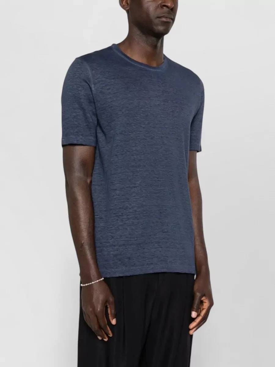 120% Lino Linen Short-Sleeve T-Shirt