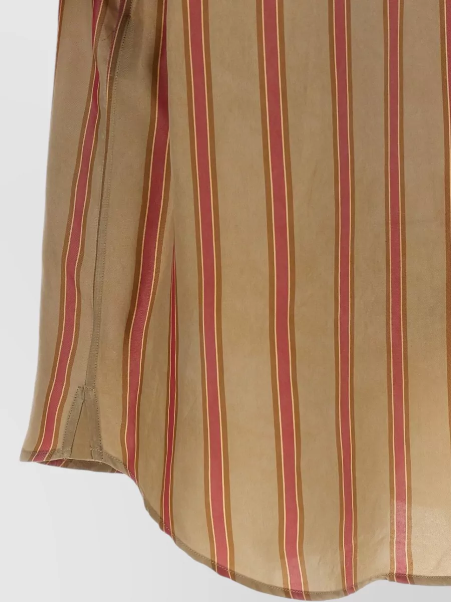 Saint Laurent Striped Short-Sleeve Shirt
