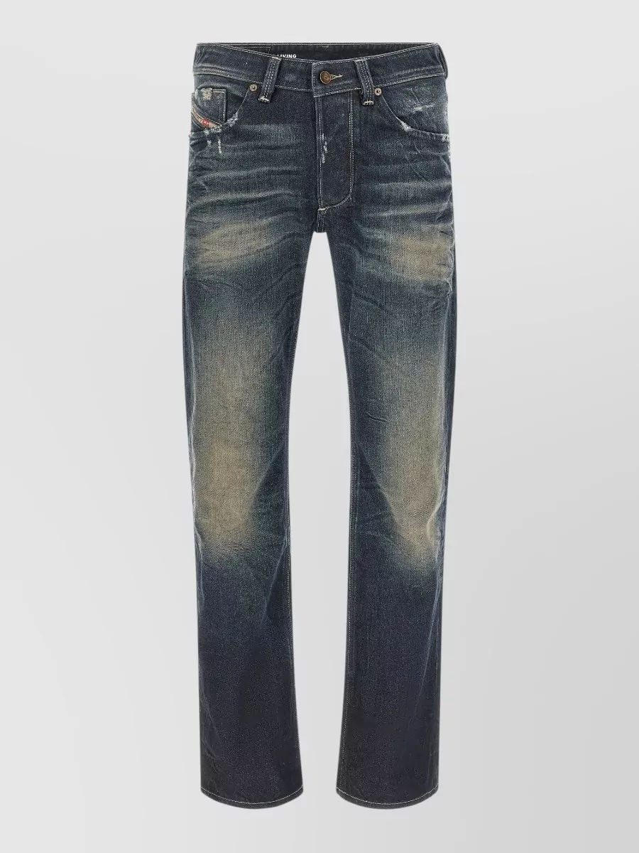 Diesel denim straight-leg jeans