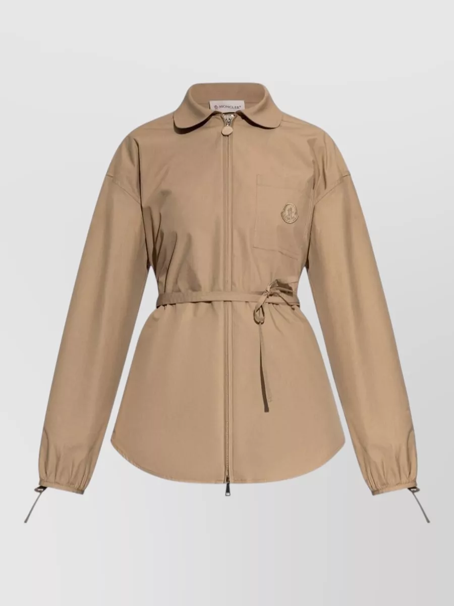 Moncler Cotton Belted Zip Shirt