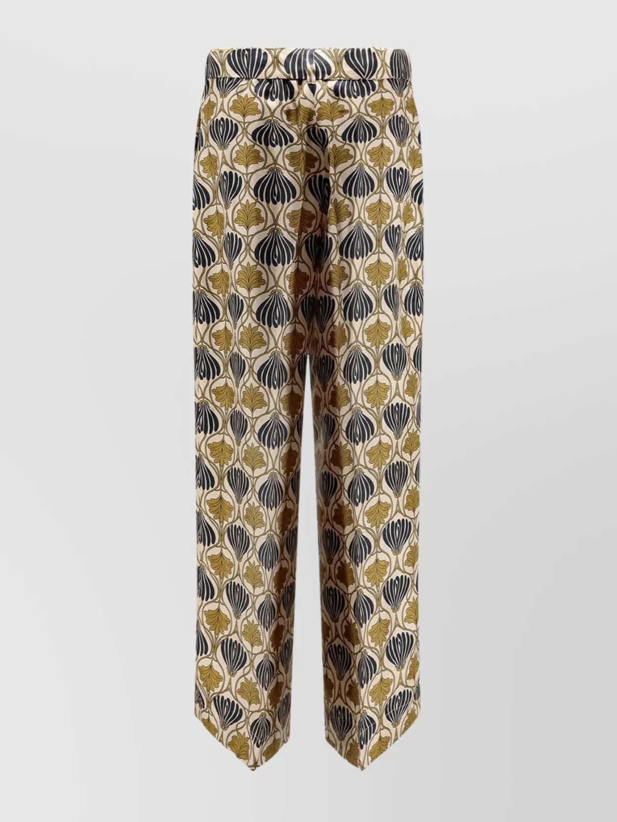 Max Mara Trousers Featuring All-over Print In Neutral