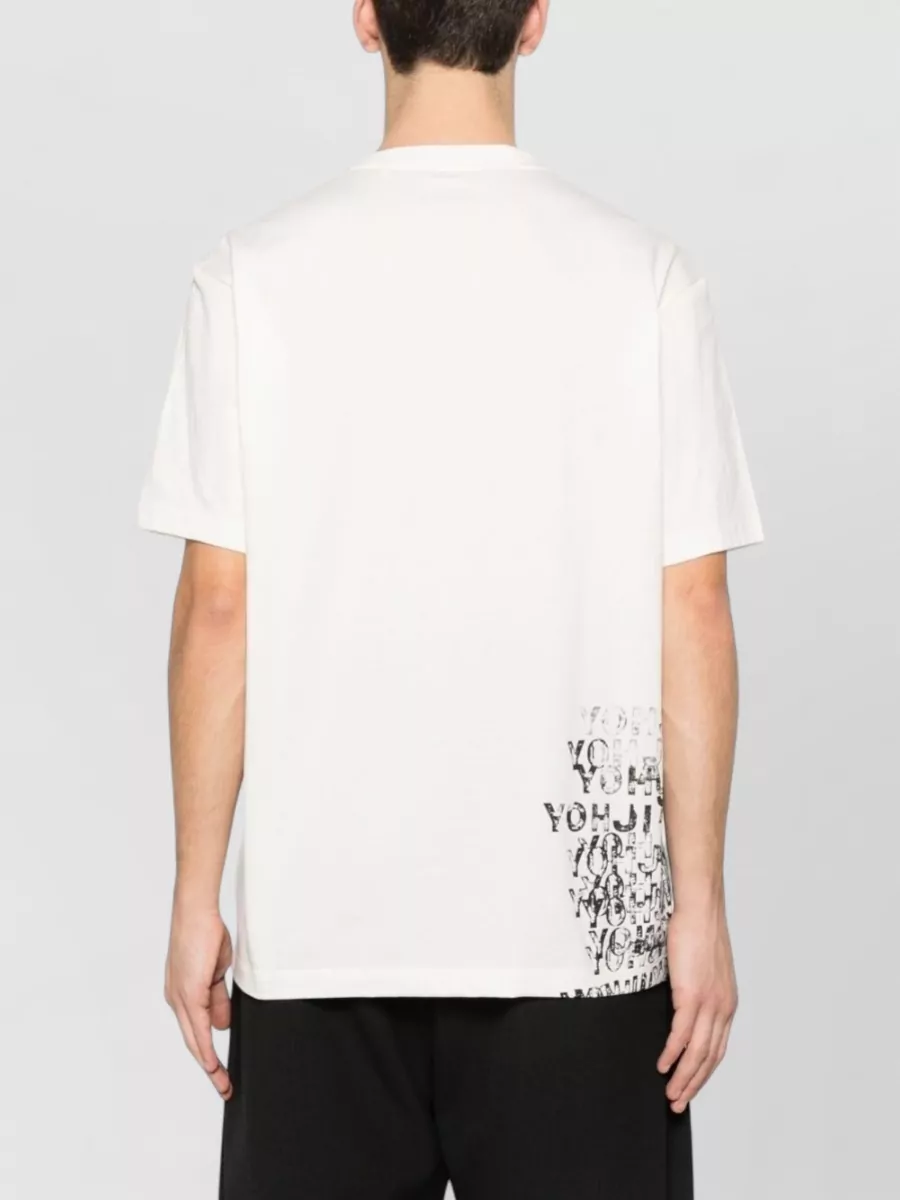 Y-3 Graphic Print Crew Neck Short Sleeve T-Shirt