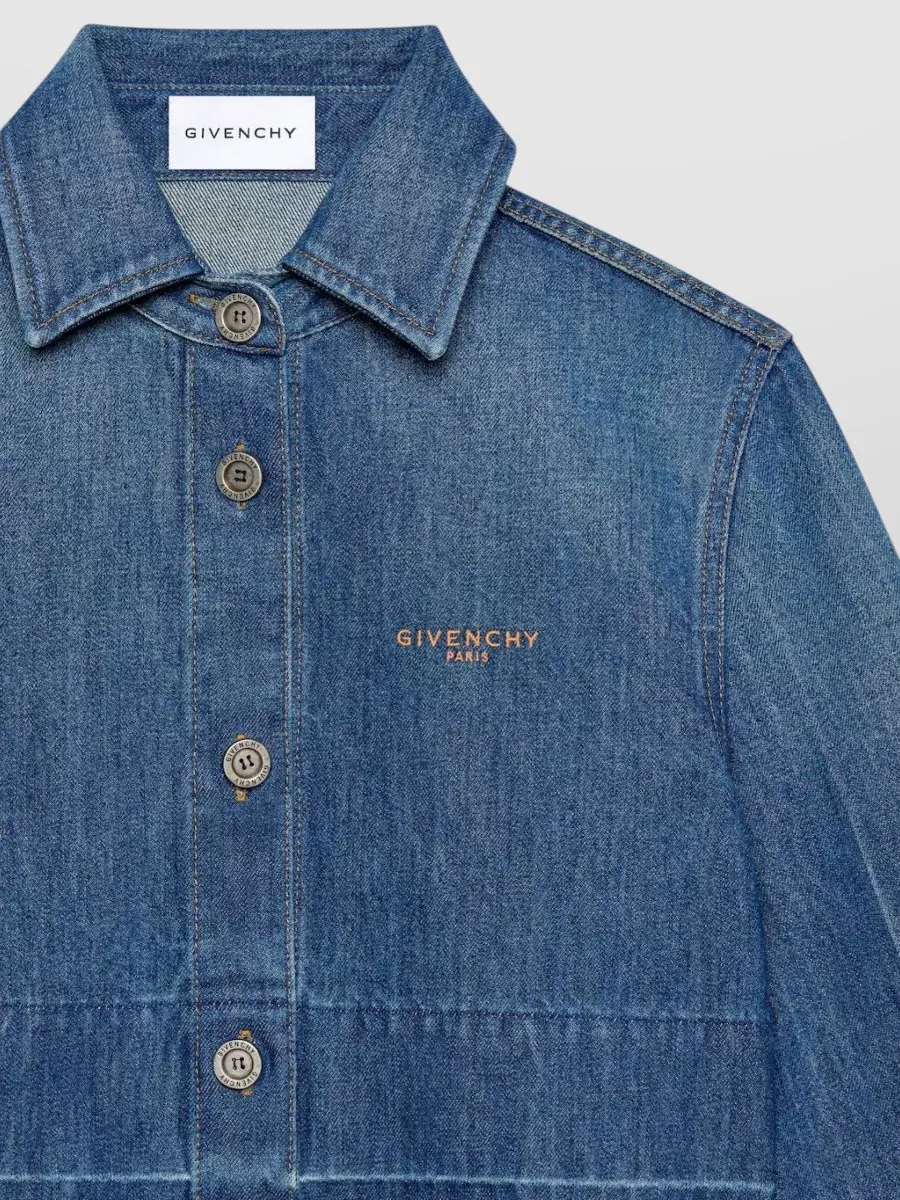 Givenchy Denim Cropped Jacket