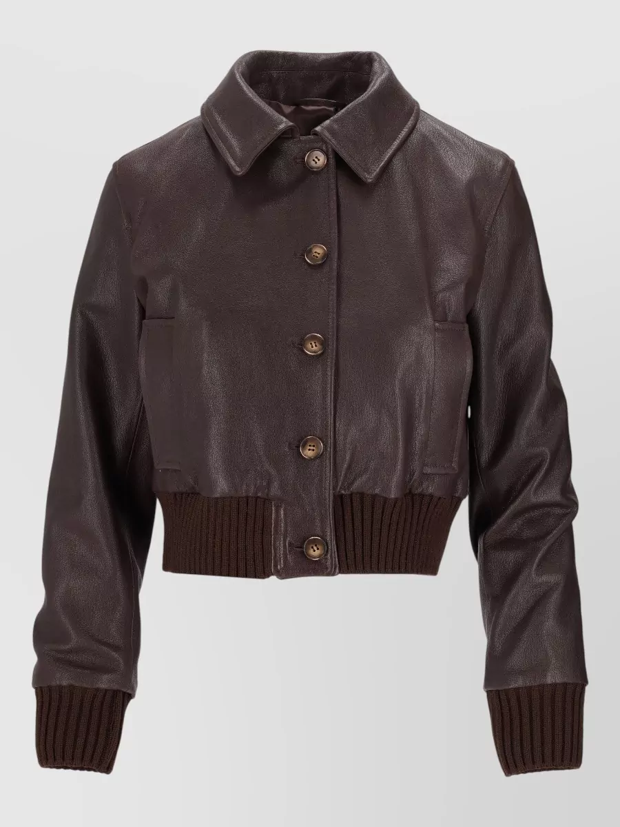 La Rose leather coat