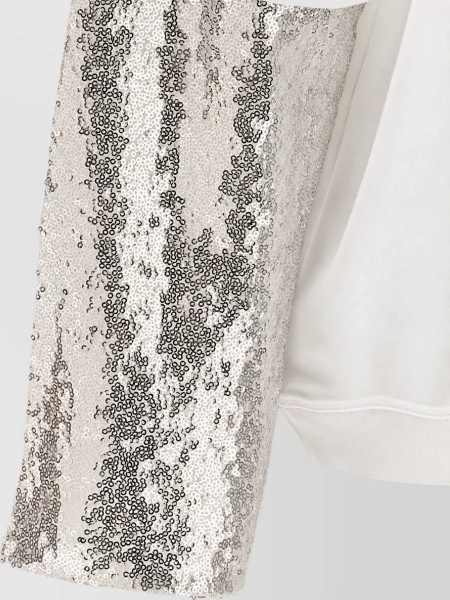 Darkpark Sequinned Double Sleeve Oversized T-Shirt