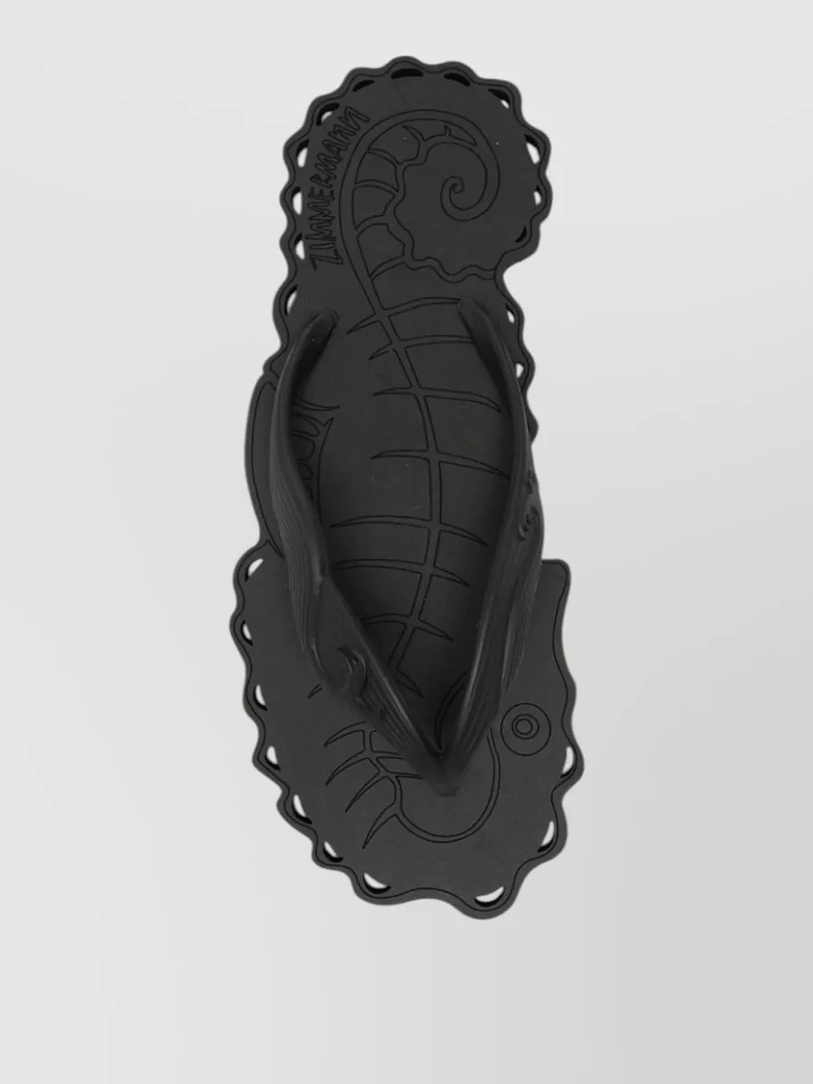 Zimmermann Engraved Thong Sandals