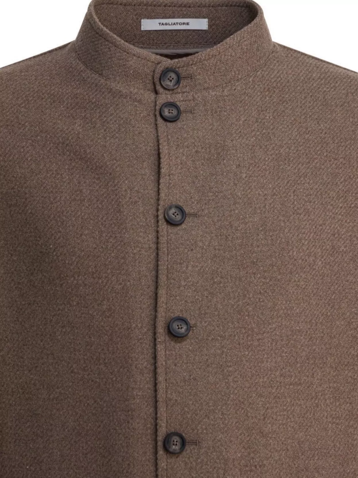 Tagliatore Stand Collar Long Sleeves Front Pockets Coat