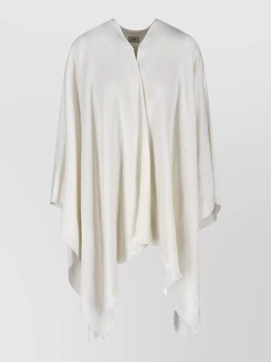 Fendi wool and silk cape