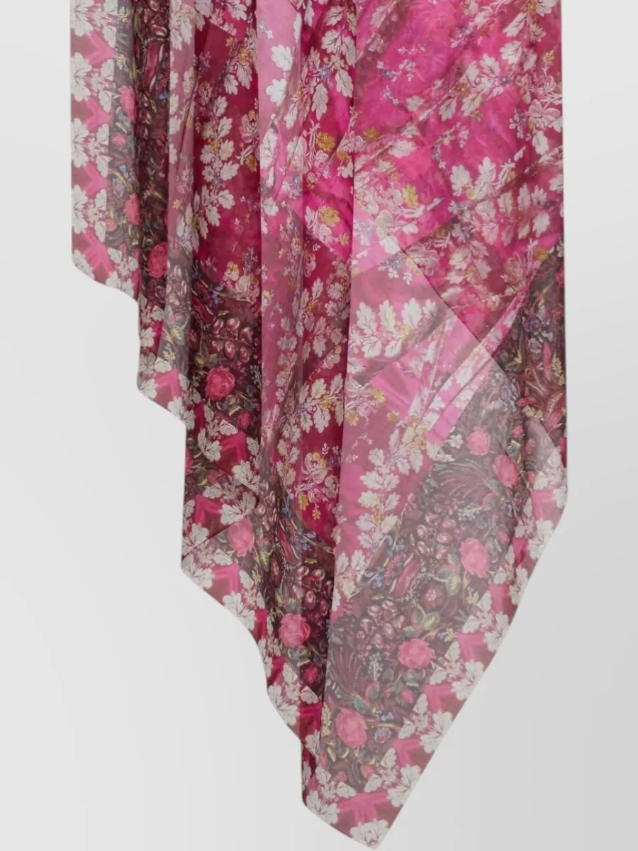 Pierre Louise Mascia Floral-Print Silk Scarf