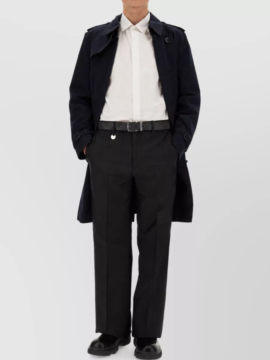 Burberry Virgin Wool Silk Tailored Trousers
