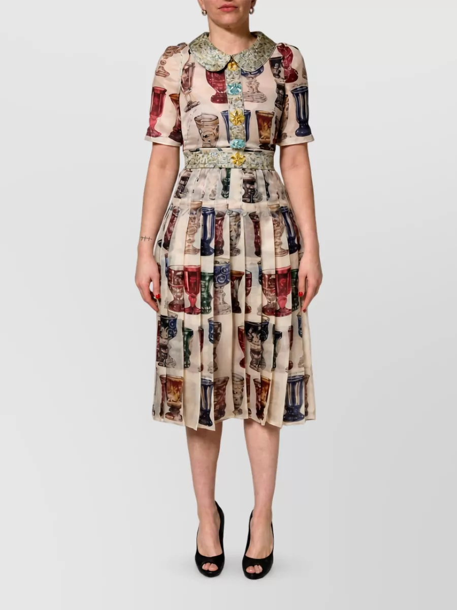 Dolce&Gabbana silk printed midi dress